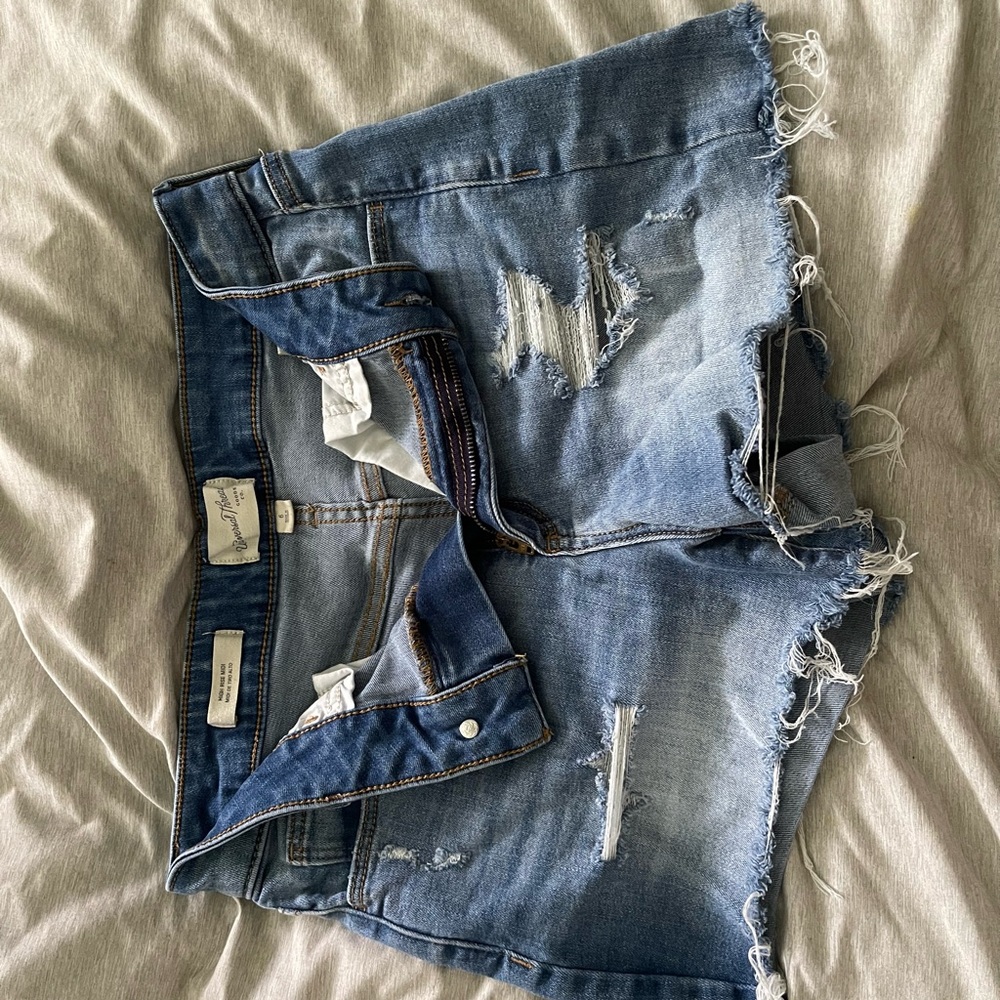 Universal Thread Blue Distressed Jean Shorts